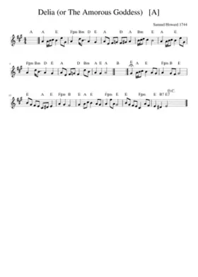 Delia (or The Amorous Goddess)