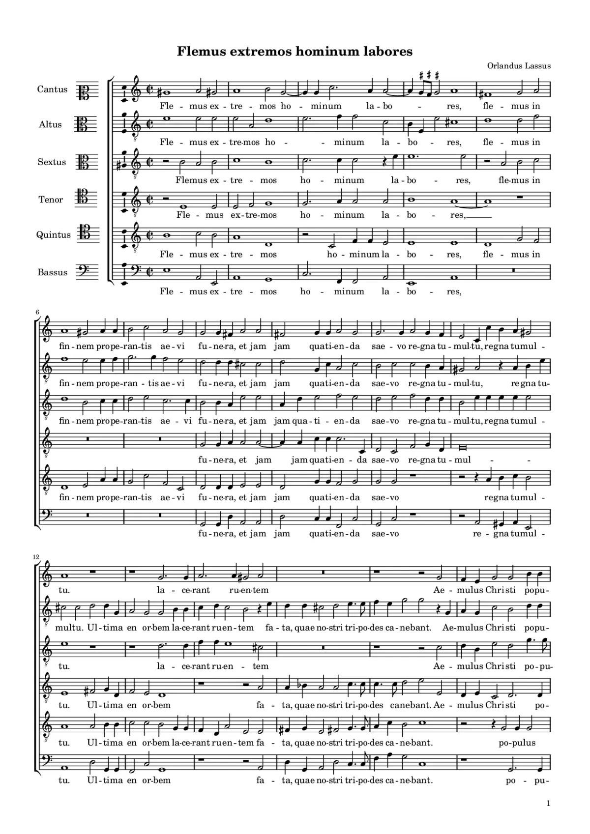 Flemus extremos hominum labores - Page 1