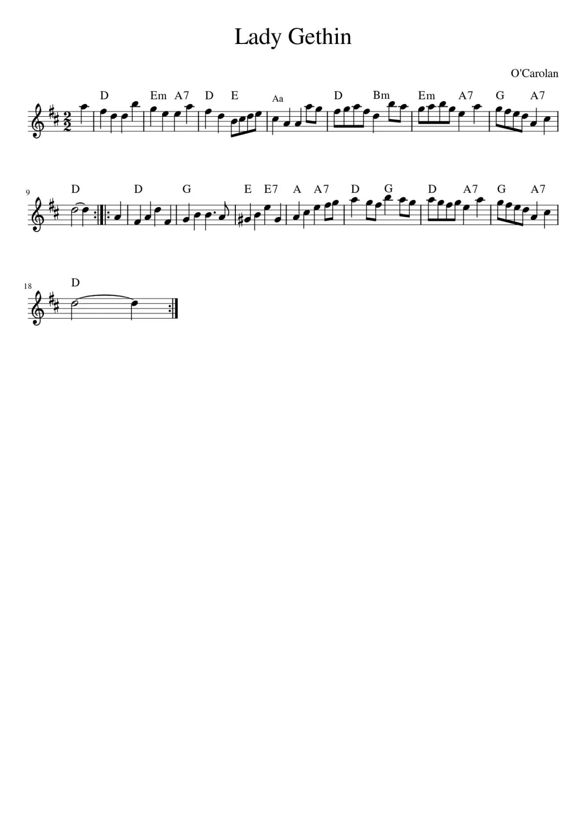 Lady Gethin - Page 1