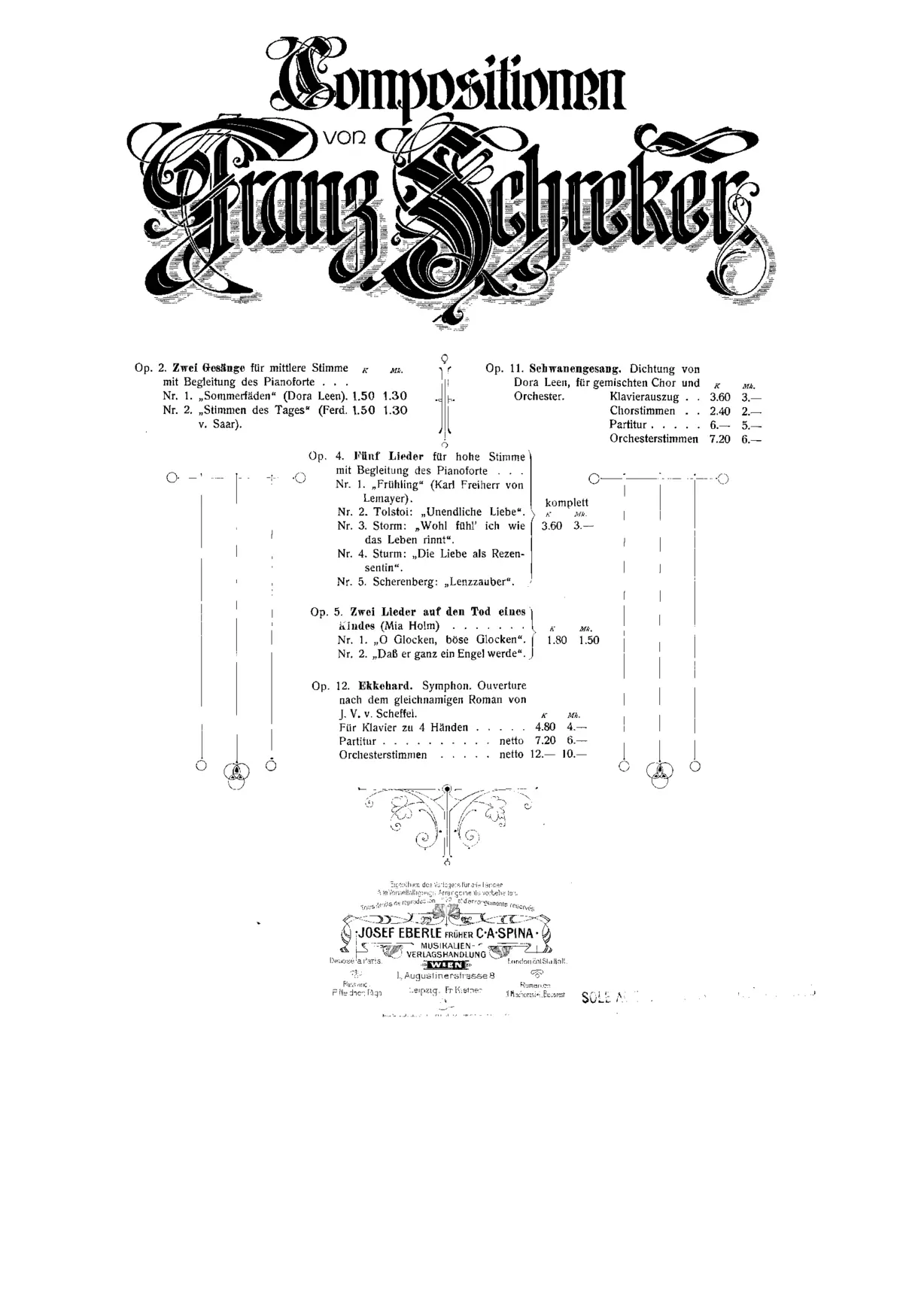 Zwei Lieder auf den Tod eines Kindes - Page 1