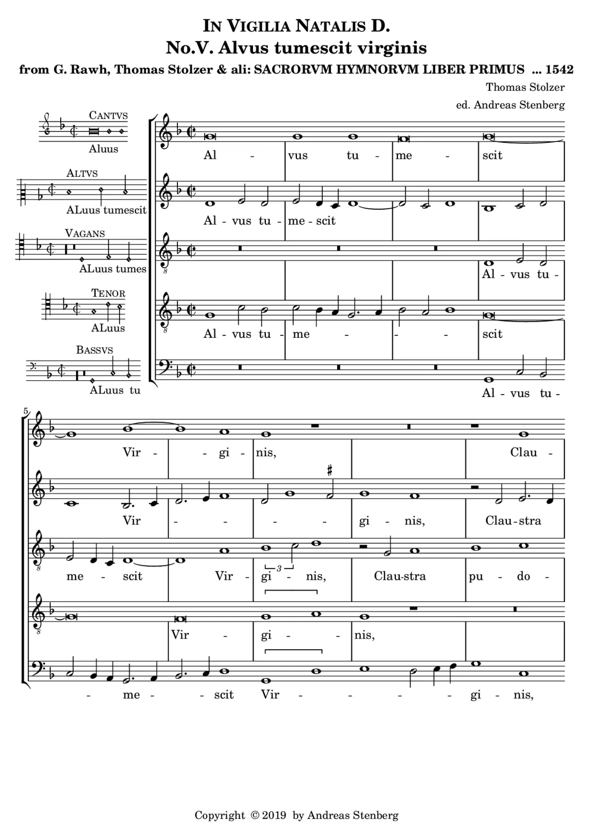 Alvus tumescit virginis - Page 1