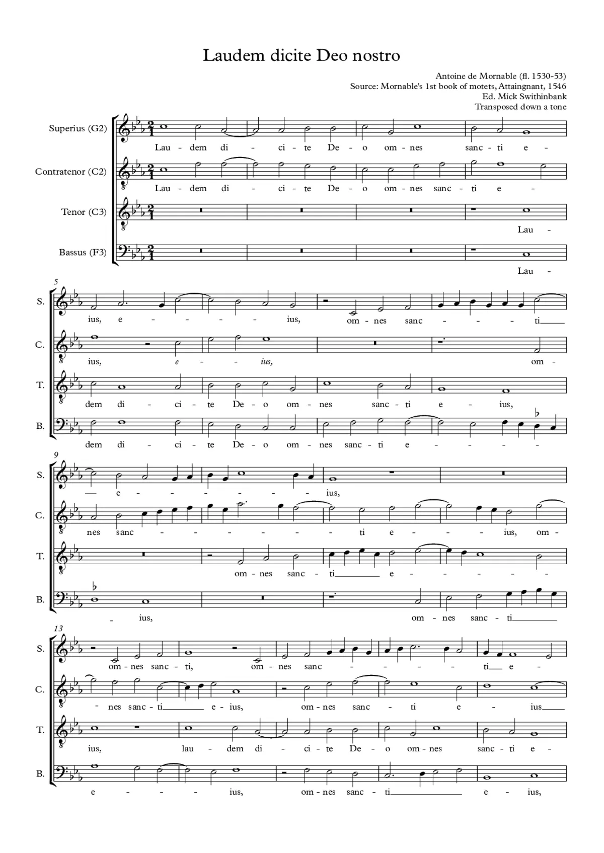 Laudem dicite Deo nostro - Page 1