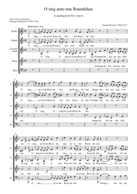 O sing unto mie roundelaie