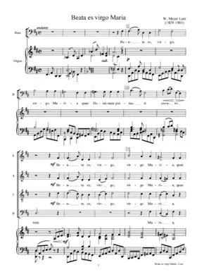Beata es virgo Maria