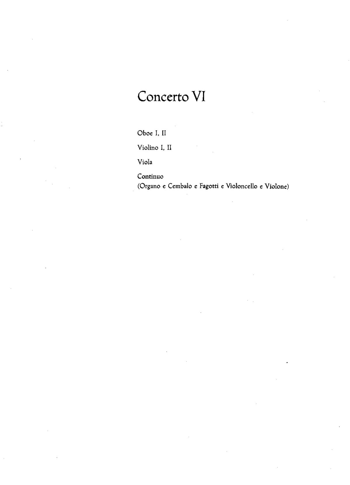 Concerto Grosso in D major - Page 1