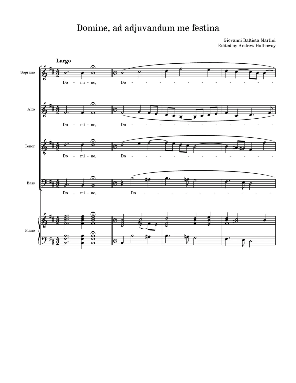 Domine, ad adjuvandum me festina - Page 1