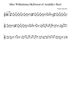 Miss Wilhelmina McDowal of Arndilly's Reel