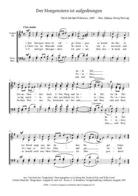 Der Morgenstern ist aufgedrungen