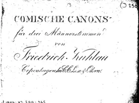 Comische Canons für drei Männerstimmen, WoO 183