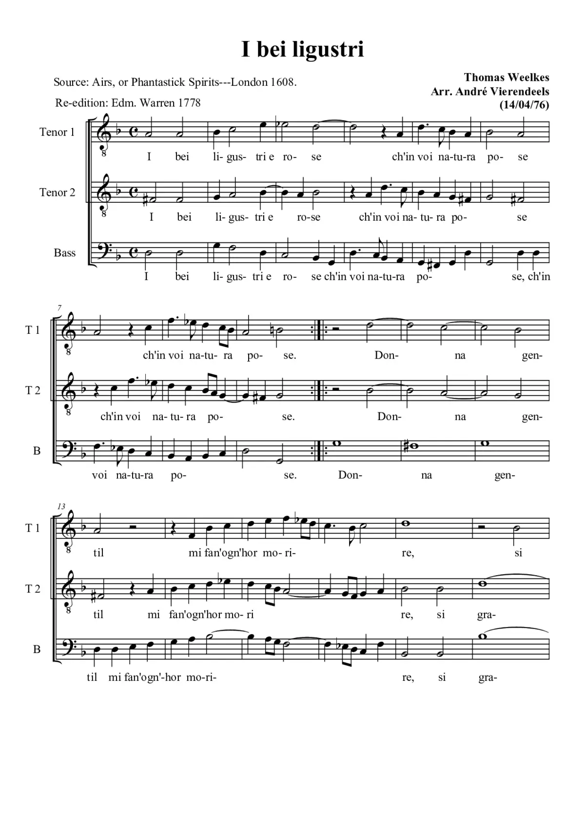 I bei ligustri - Page 1