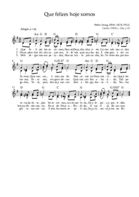 Que felizes hoje somos