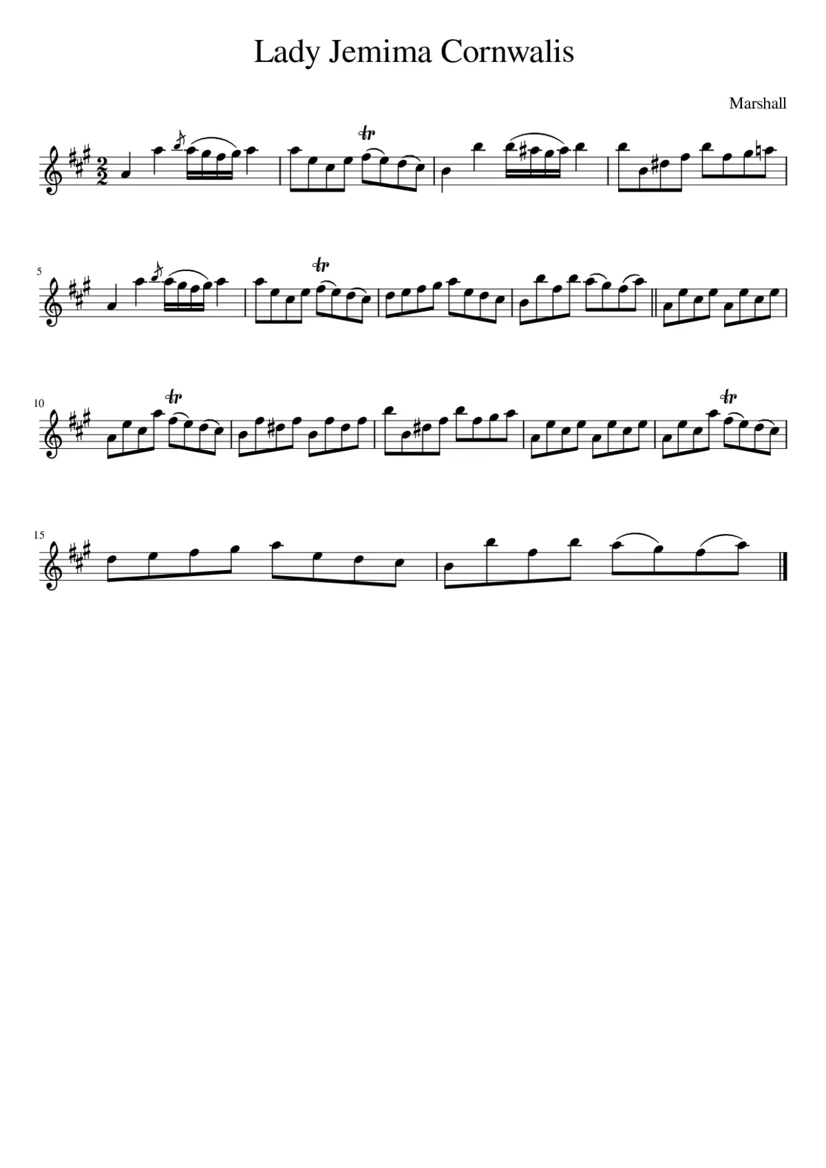 Lady Jemima Cornwalis - Page 1