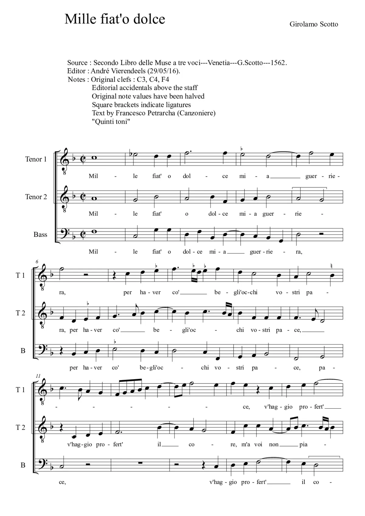 Mille fiat' o dolce - Page 1