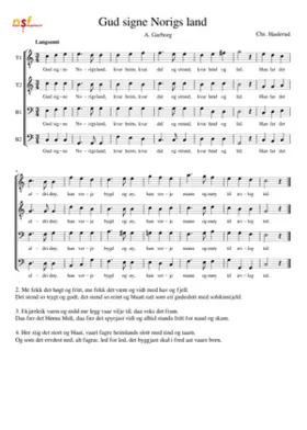 Gud signe Norigs land