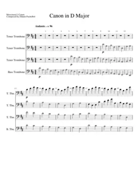 Canon and Gigue in D major P.37