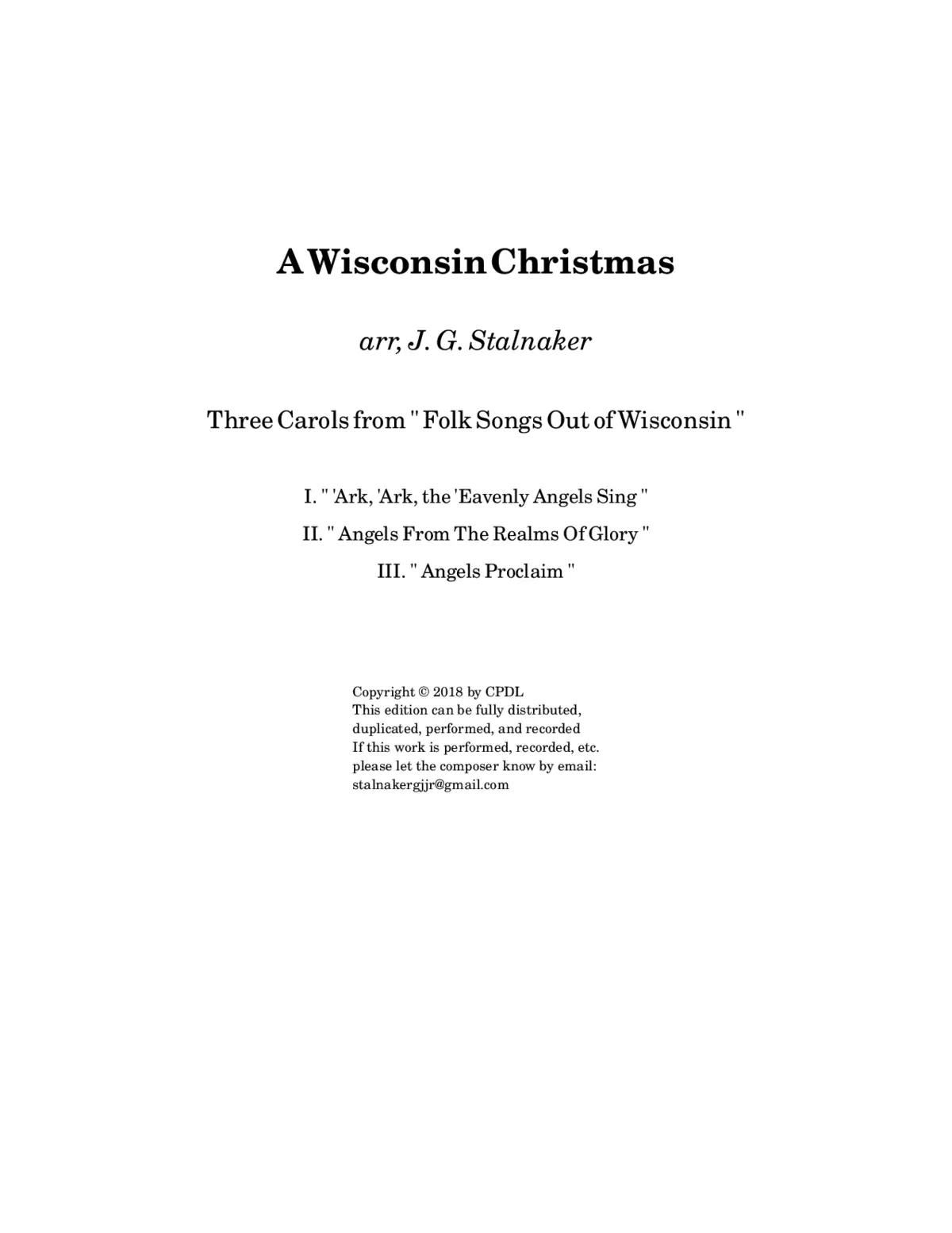A Wisconsin Christmas - Page 1