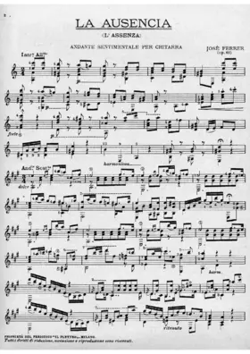 La Ausencia, Op. 61