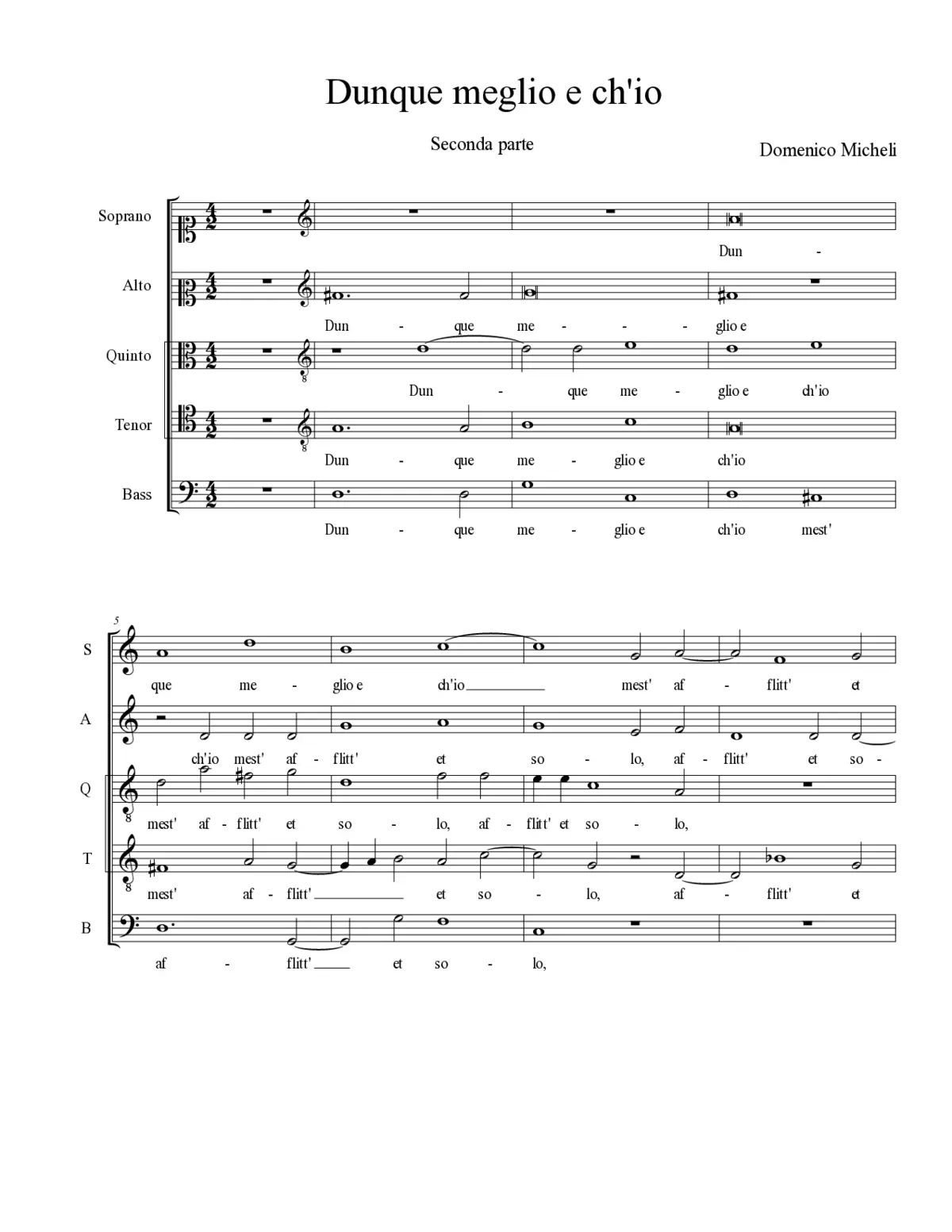 Dunque meglio e ch'io - Page 1
