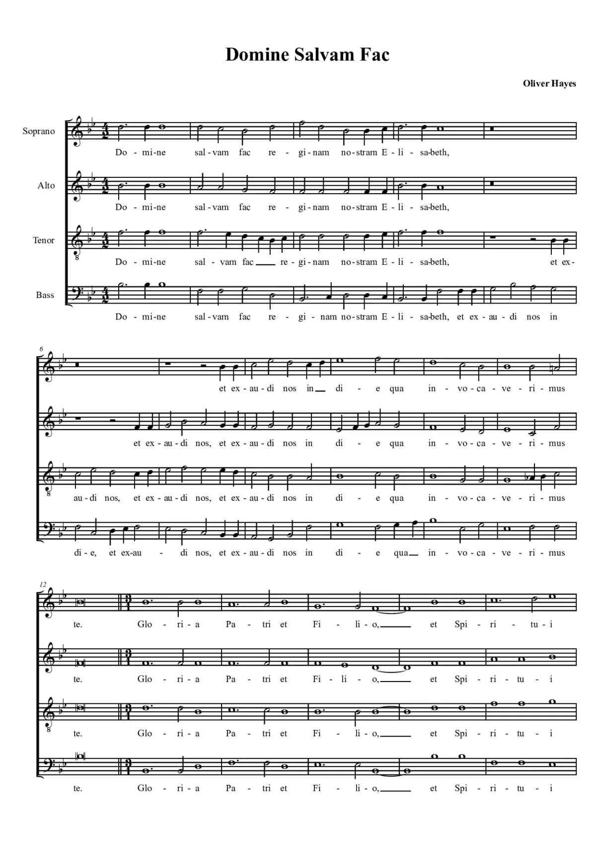 Domine salvam fac - Page 1