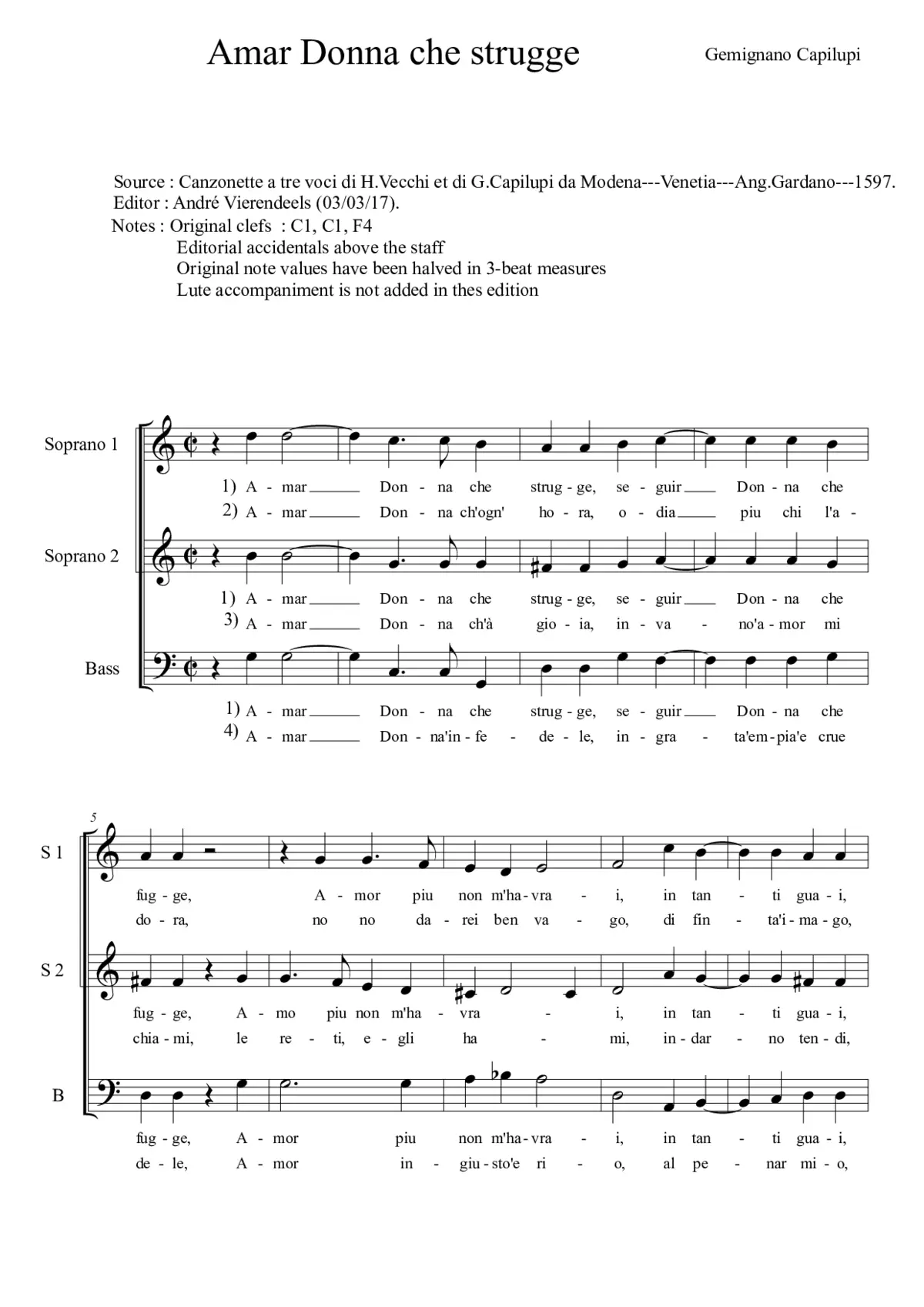 Amar donna che strugge - Page 1