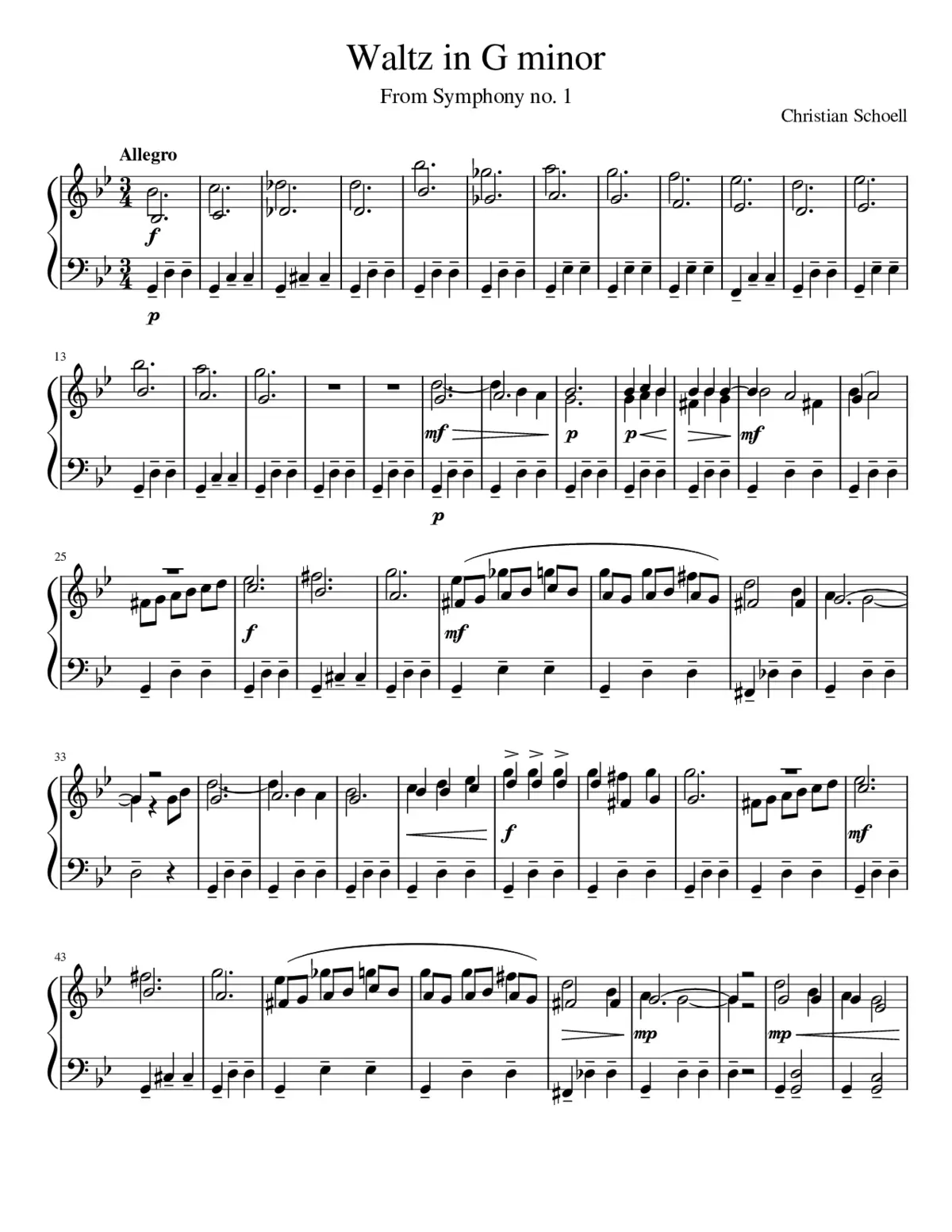 Waltz in G minor - Page 1