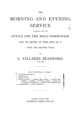 Morning, Evening and Communion Service in F major
