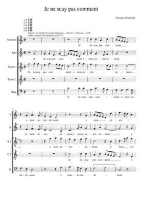 Je ne sçay pas comment