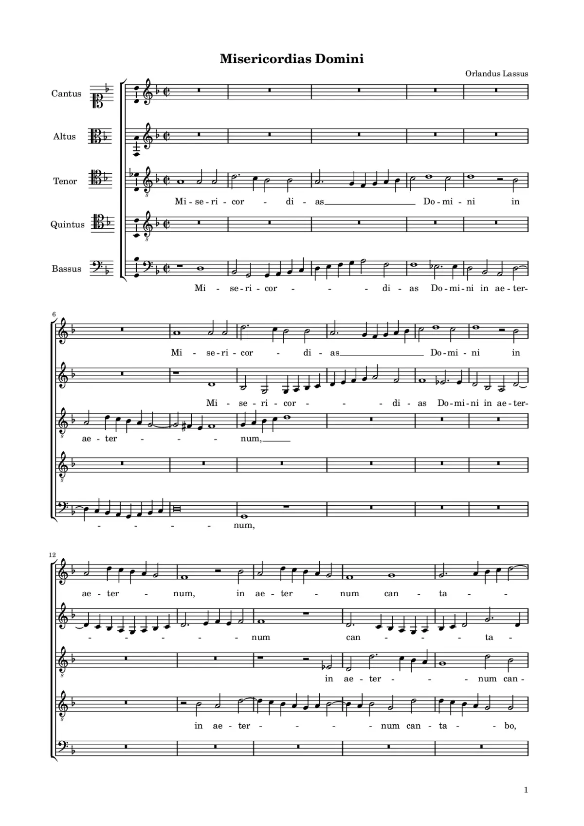 Misericordias Domini - Page 1