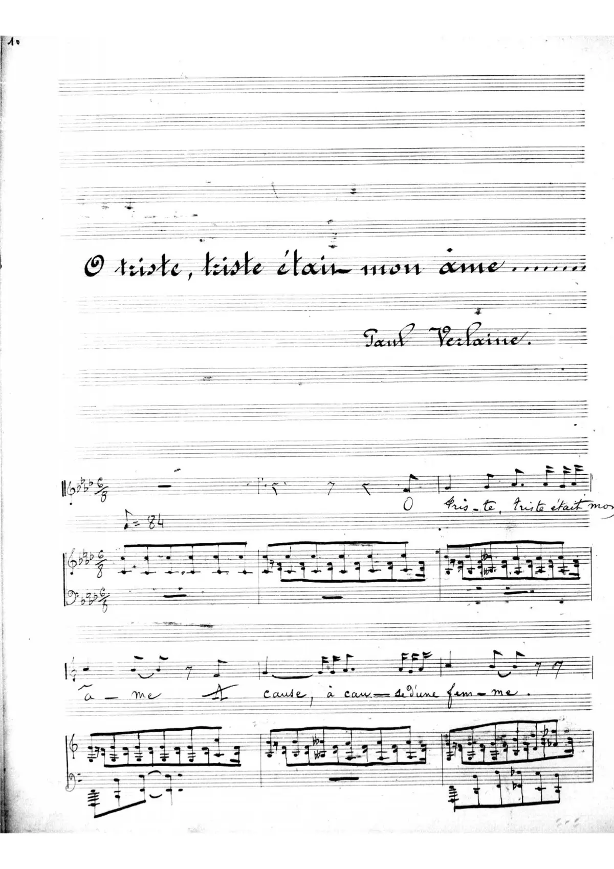 3 Mélodies, Op.18 - Page 1