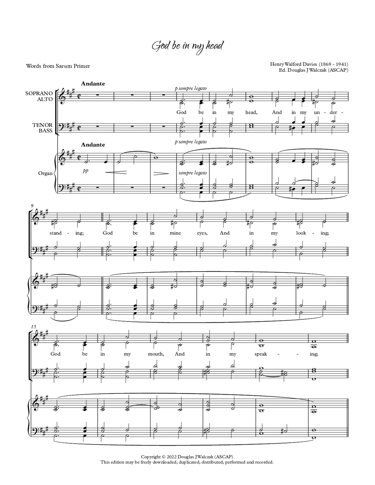 God be in my head - Page 1