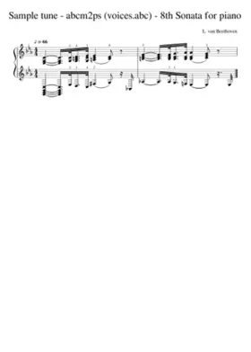 Sample tune - abcm2ps (sample3.abc) - Staff break multi-staves