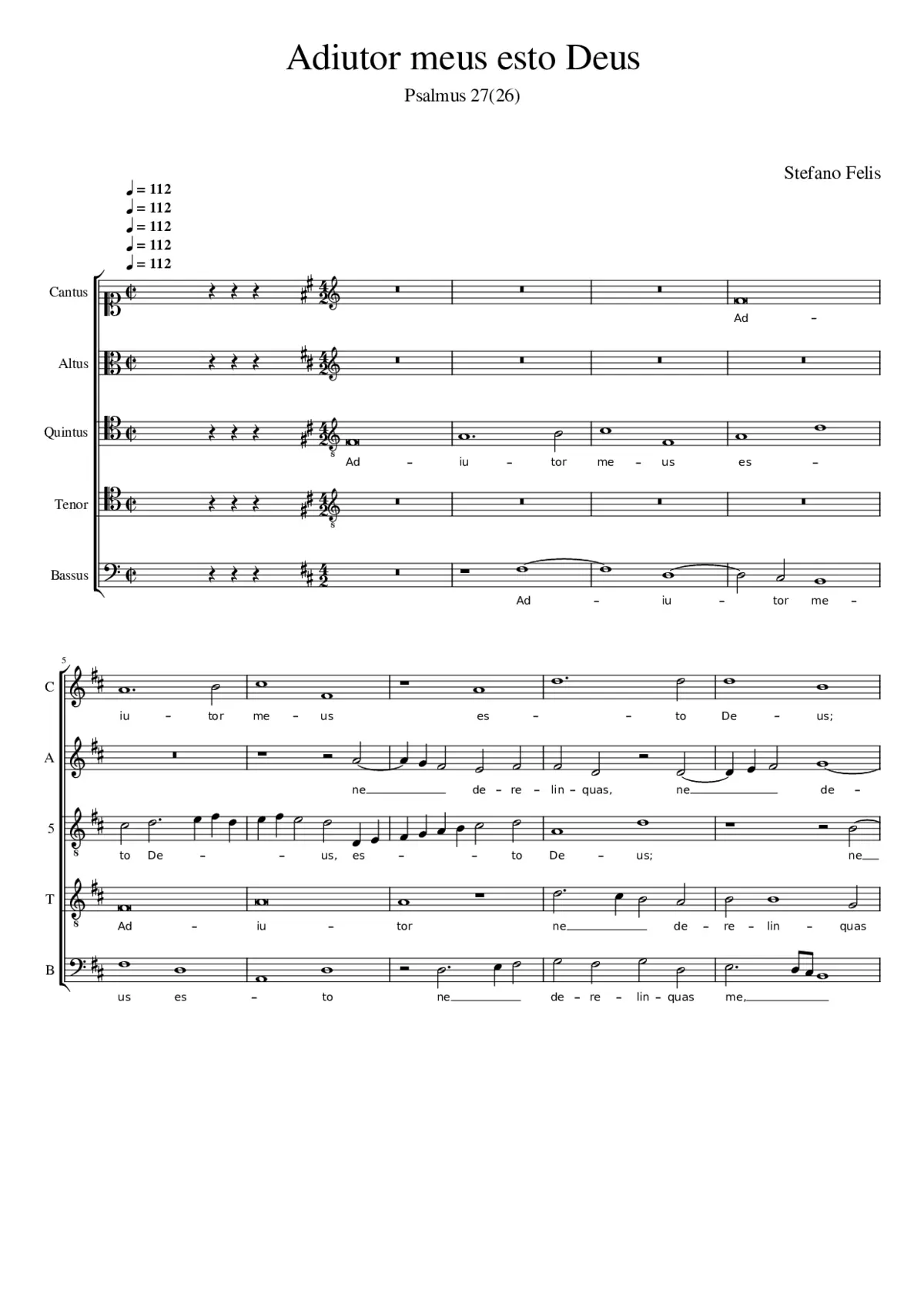 Adiutor meus esto Deus - Page 1