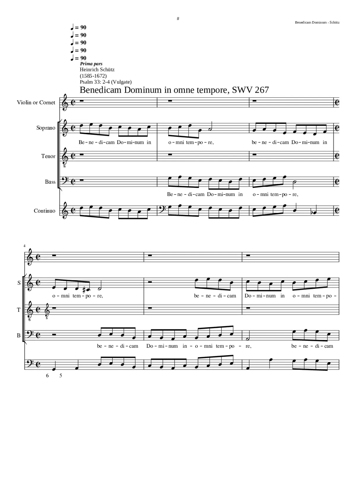 Benedicam Dominum in omni tempore - Page 1