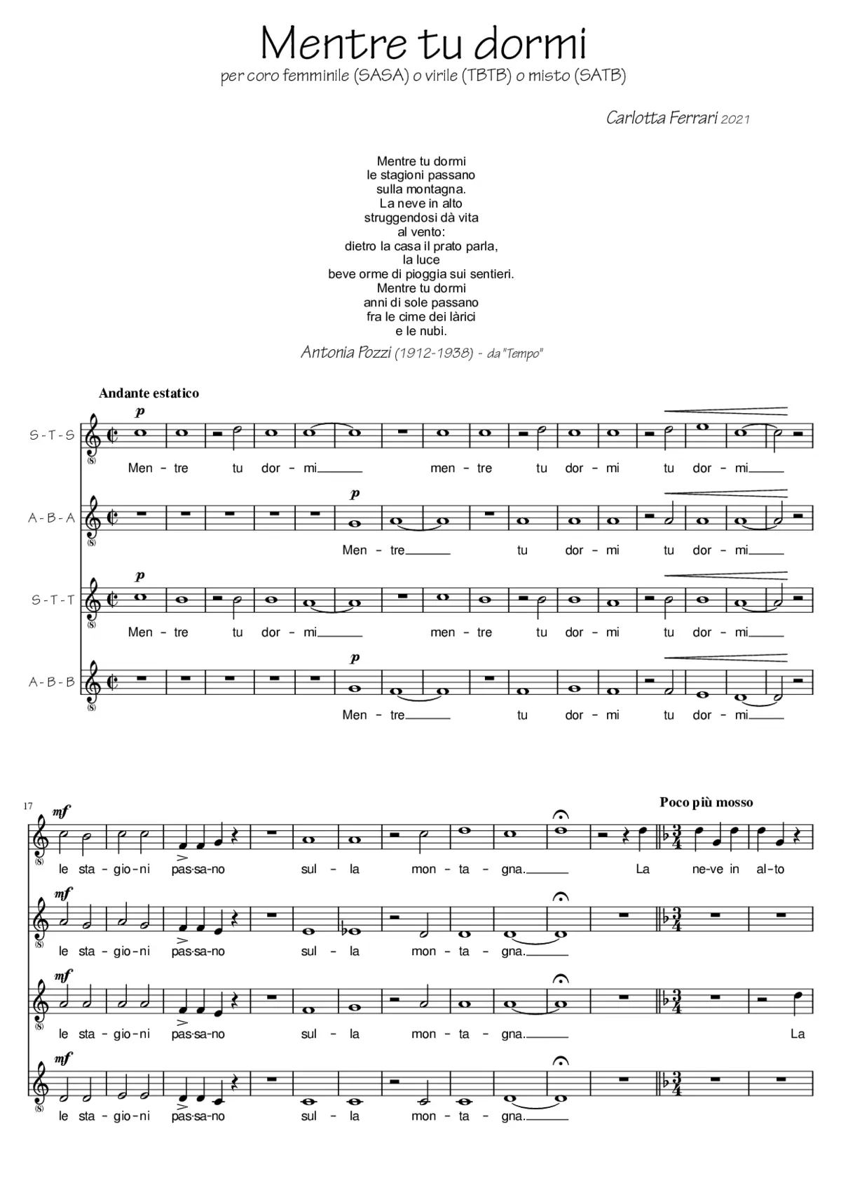 Mentre tu dormi - Page 1