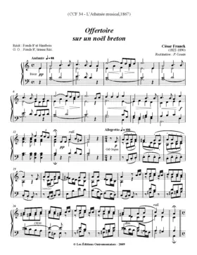 Offertoire sur un noël breton