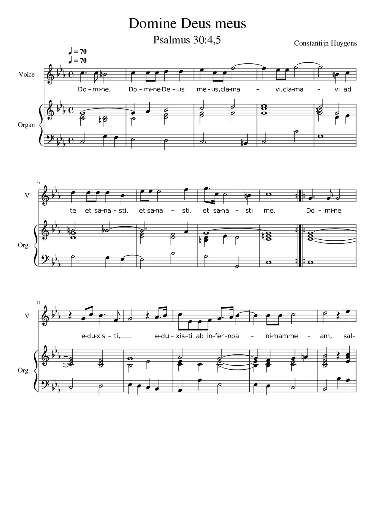 Domine Deus meus - Page 1