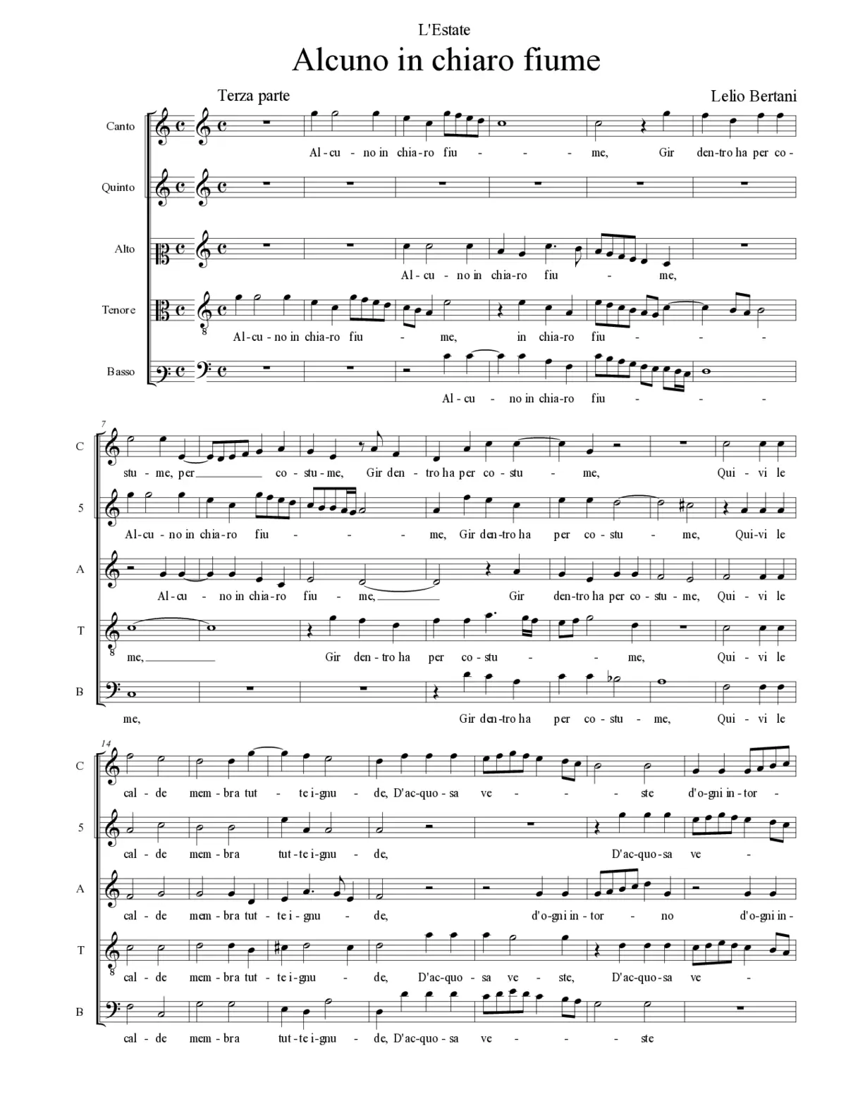 Alcuno in chiaro fiume - Page 1