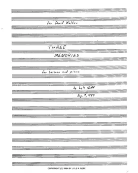 3 Memories for Bassoon and Piano