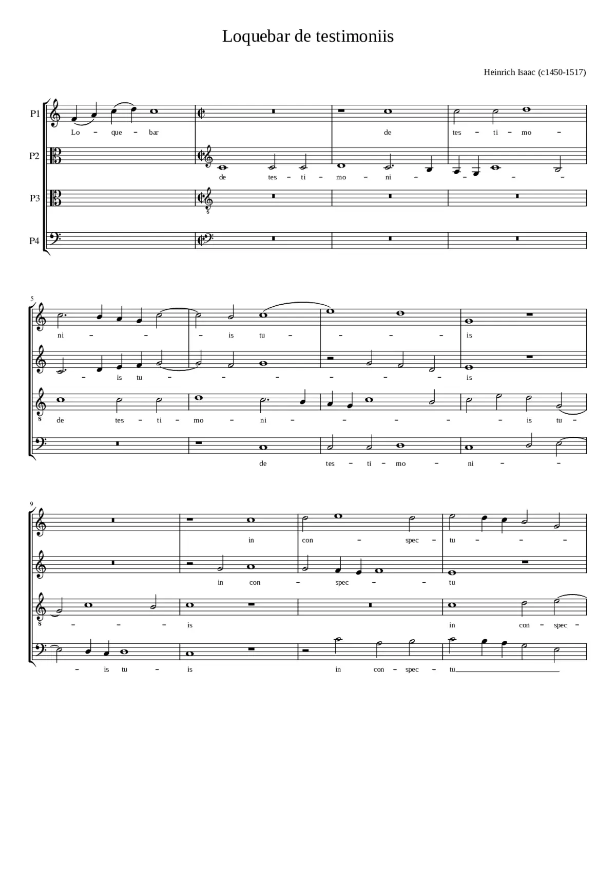 Loquebar de testimoniis - Page 1