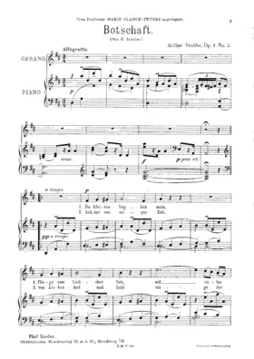 2 Lieder, Op.1