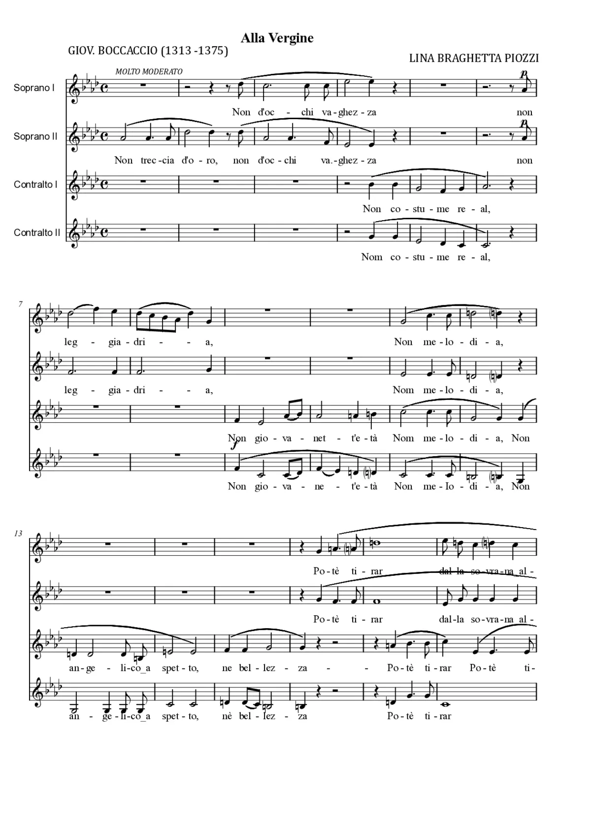Alla Vergine - Page 1