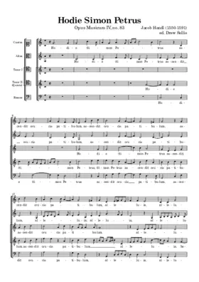Hodie Simon Petrus