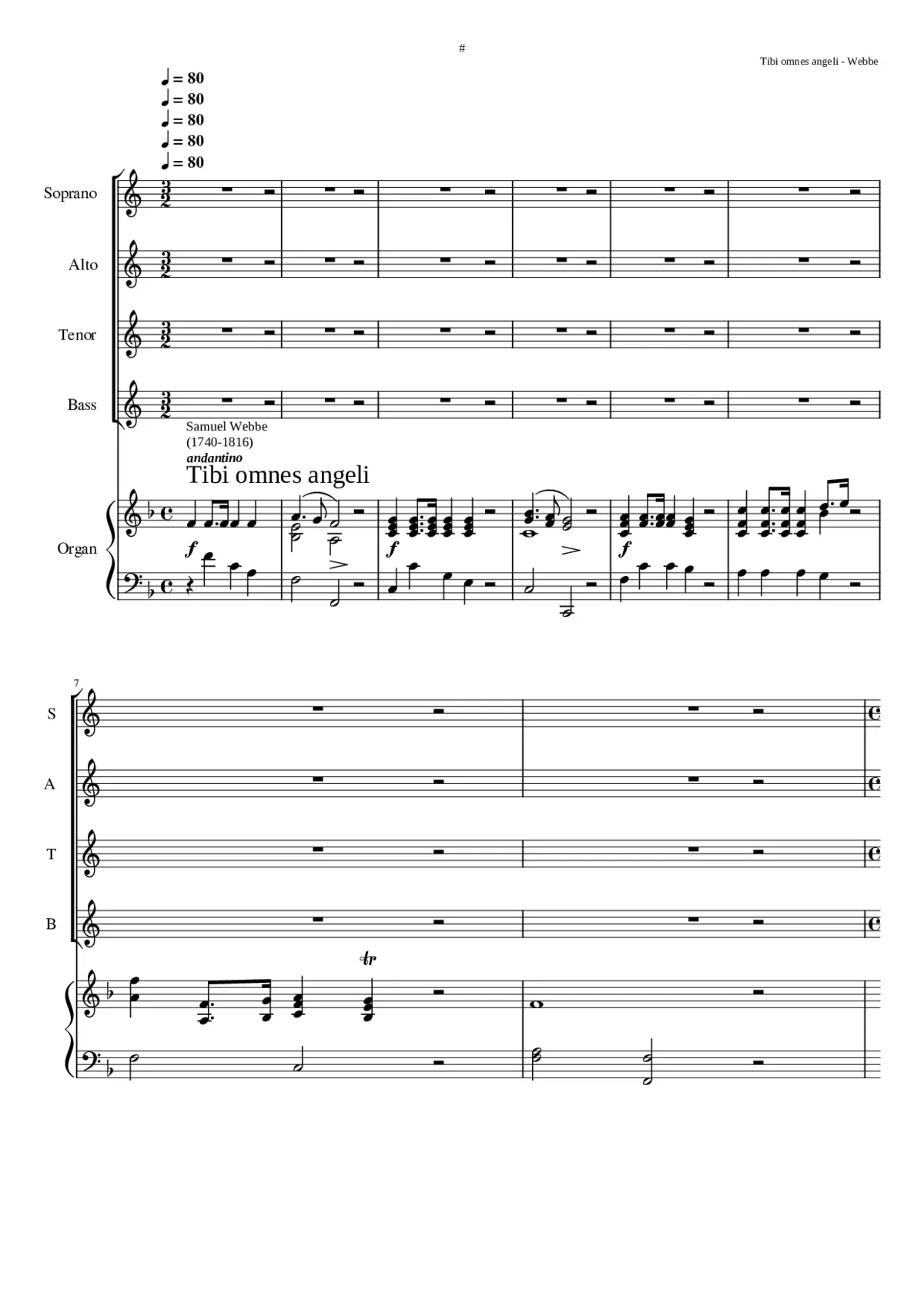 Tibi omnes angeli - Page 1
