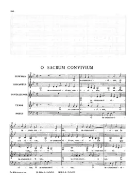 O sacrum convivium