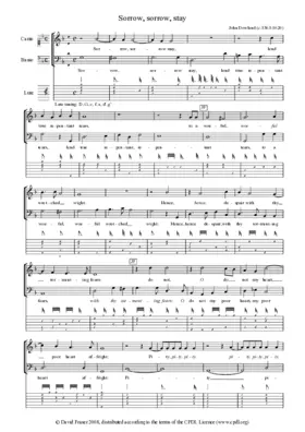 Sorrow, sorrow, stay, lend true repentant tears