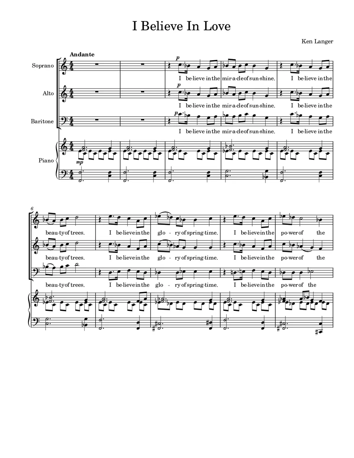 I Believe In Love - Page 1