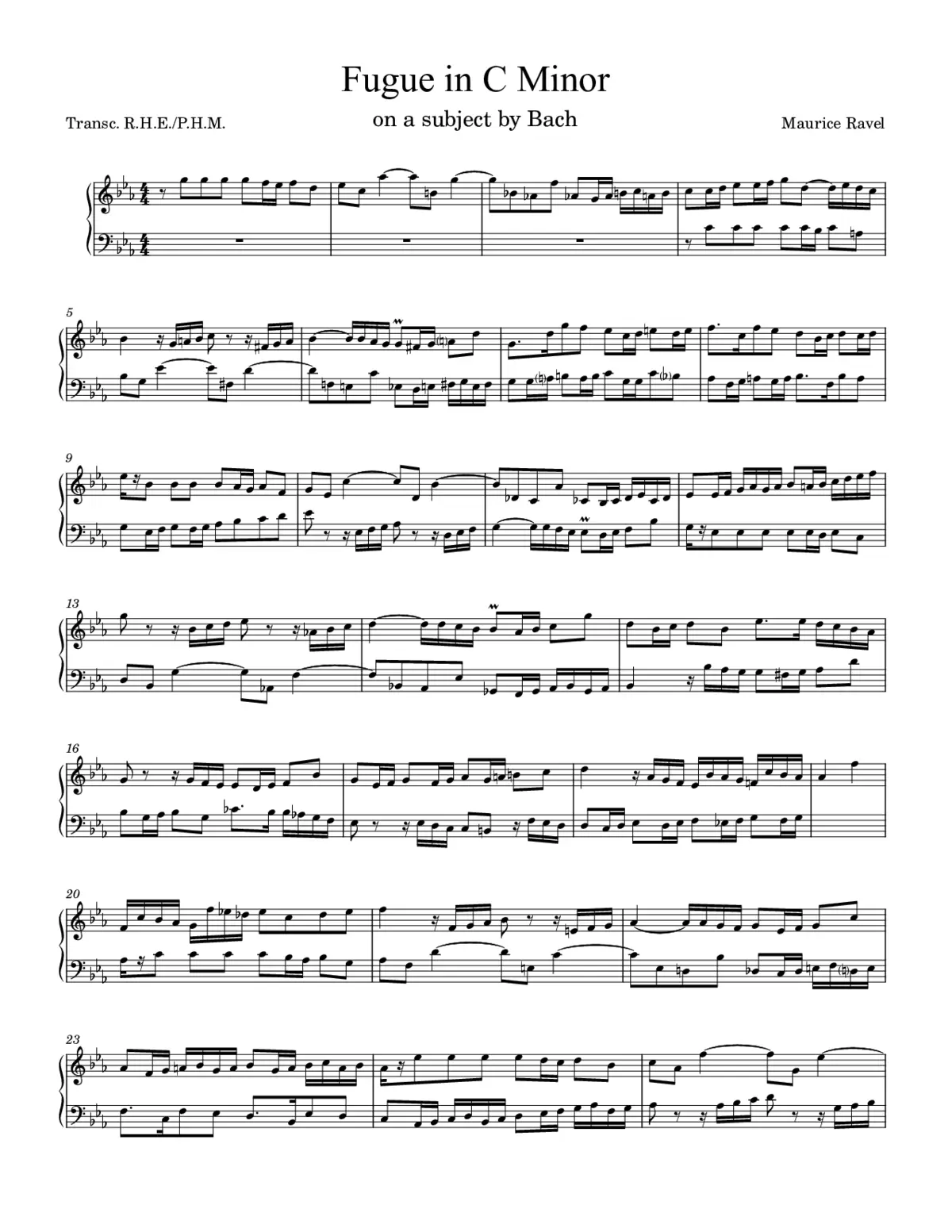 Fugue - Page 1