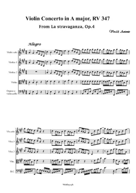 Violin Concerto in A major