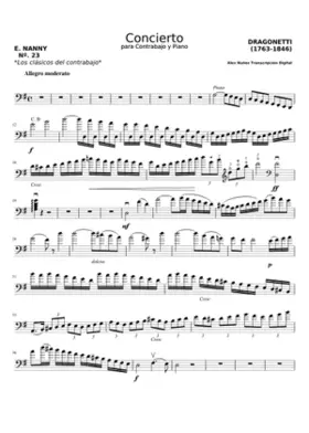 Double Bass Concerto in G major Op.1