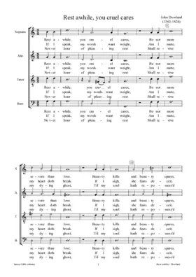 Rest a while you cruel cares